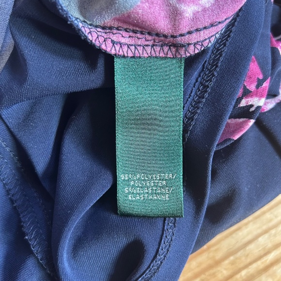 Lauren Ralph Lauren Dress Floral Ruched Jersey Sheath Wrap Dress Women's Size 0 - Picture 3 of 8